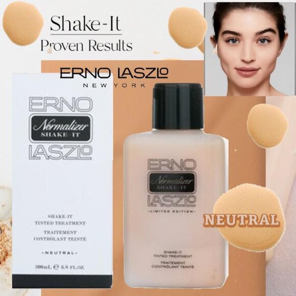 ERNO LASZLO Shake-It*Tinted Treatment ~ NEUTRAL 200 ml-JUMBO Exp. 1/2026 NIB - Picture 1 of 11
